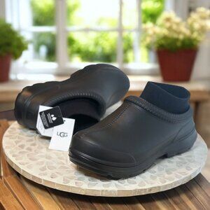 UGG Women’s Tasman X Waterproof Clog Rain Shoe Black W 8 / EU 39 Removable Sock
